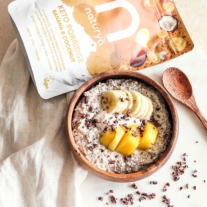 Naturya Keto Porridge Banana & Coconut 300g